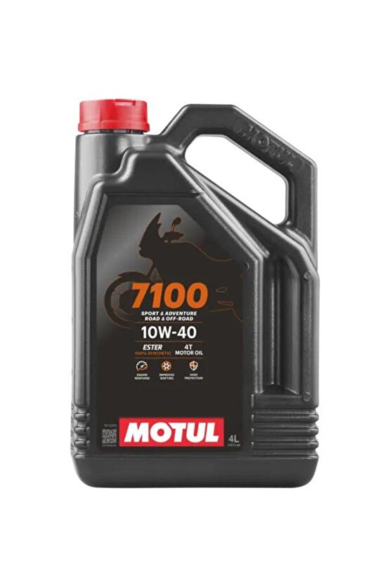 7100 10W40 4 Lt. 4 Zamanlı Motosiklet Yağı Made in France