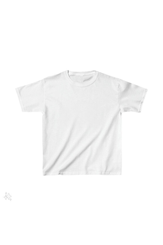 Çocuk Unisex Basic T-Shirt - Beyaz