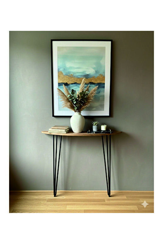 Yarım Ay Oval Kenar Dresuar siyah 100cm Siyah AYAK ATLANTİK ÇAM