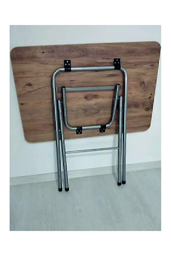 Katlanabilir Atlantik Çam Desenli Mutfak Masası 60x90 Yemek Masası Balkon Masası-çalışma masası