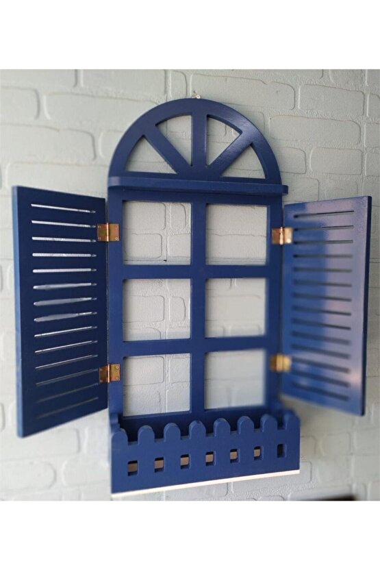 Bindekor Dekoratif Ahşap Panjur Raf