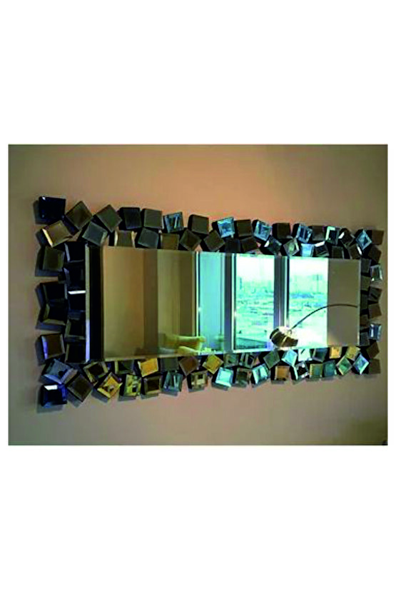 DEKORATİF KARELİ AYNA (80X160)