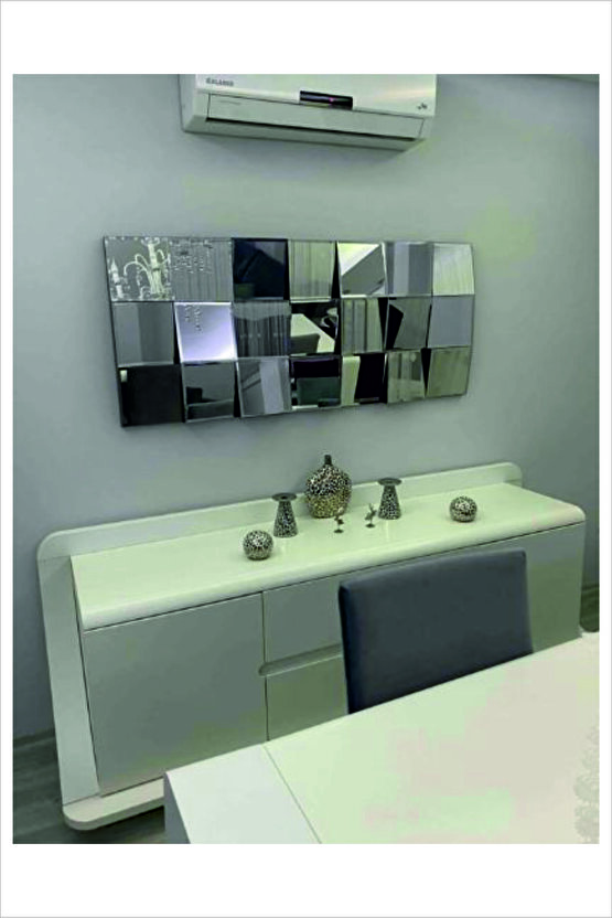 Dama 140x60cm Parça Bizoteli Dekoratif Ayna