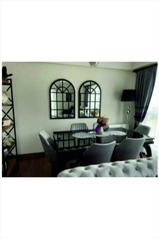 Hint Penceresi Pencere Ayna Siyah 50*90cm