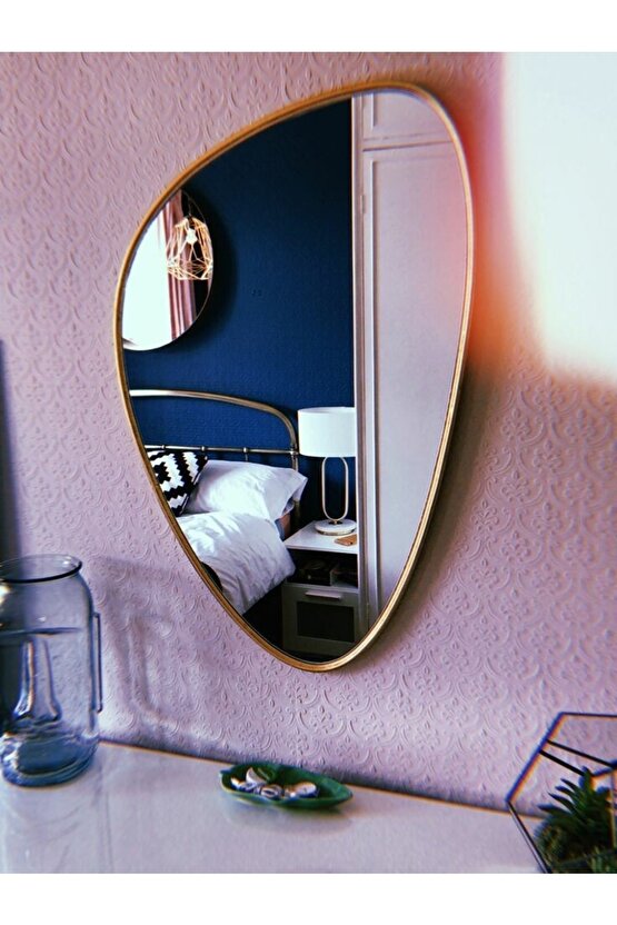 Dekor Ahşap Oval Ayna(70*40)