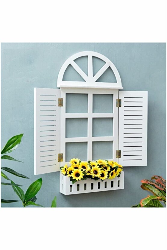 Dedeler Cnc Dekoratif Ahşap Panjur Raf Lake Cilalı 12mm