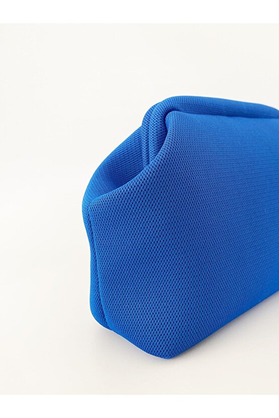 Heybes Kadın Mavi Clutch Portföy El Çantası