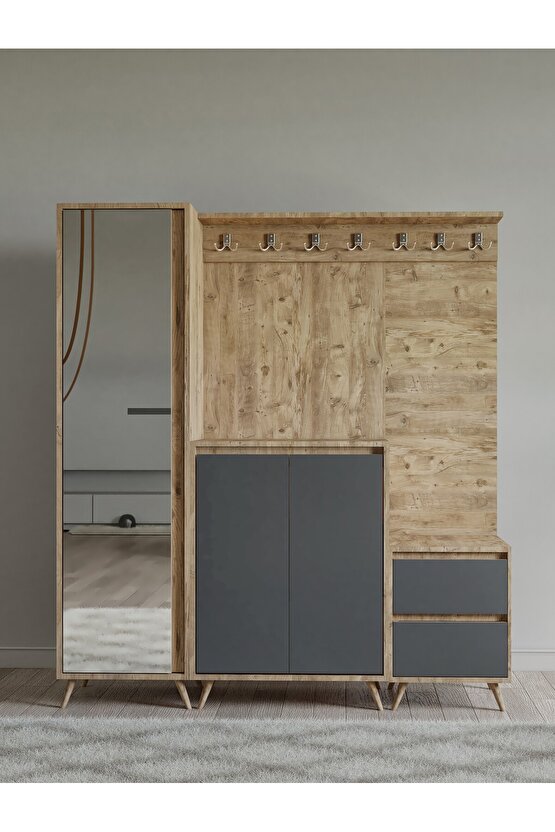 Lora Portmanto Atlantik Çam-Antrasit