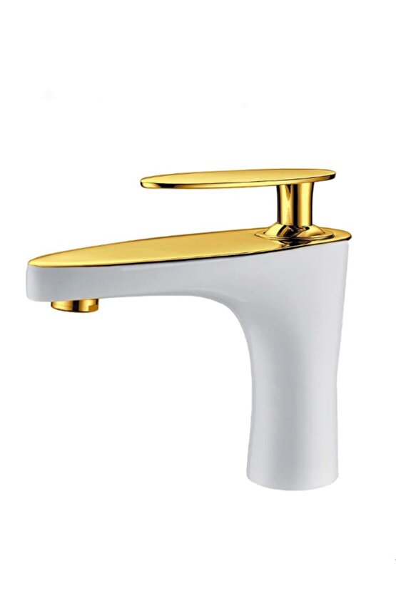 Pera Mix Lavabo Bataryası Beyaz Altın Pra100