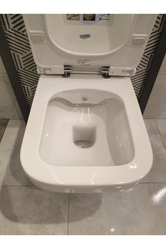 Bold Rimout Kanalsız Asma Klozet A091001h + Bold Klozet Kapağı A090001