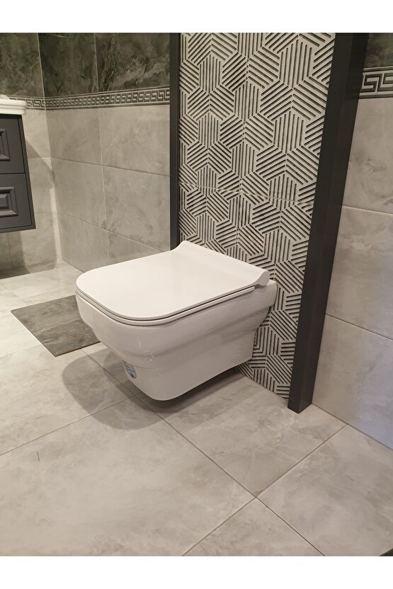 Bold Rimout Kanalsız Asma Klozet A091001h + Bold Klozet Kapağı A090001