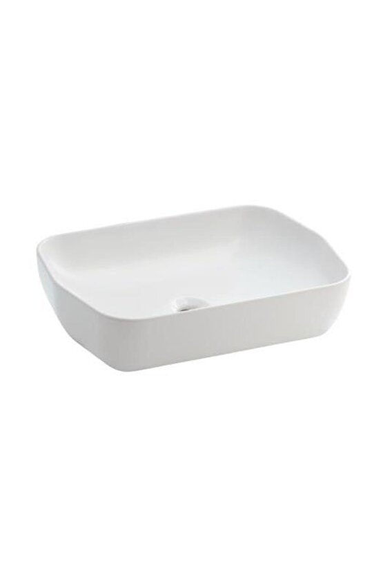 Lucıda Tezgahüstü Lavabo Beyaz Parlak 2232839997811479