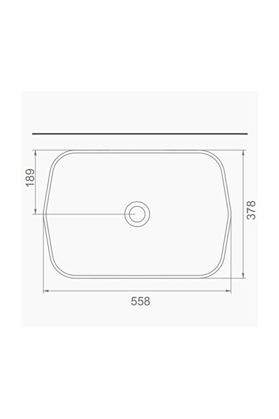 Lucida Mat Antrasit Deliksiz Lavabo 55 Cm