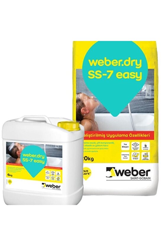 Dry Elastik Su Yalıtım Harcı Ss7 (20kg+6 Kg Set)