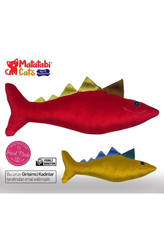 Premium Set Kedi Oltası, Çiğneme Çubuğu, Sesli Peluş Kedi Oyuncağı 4lü Set