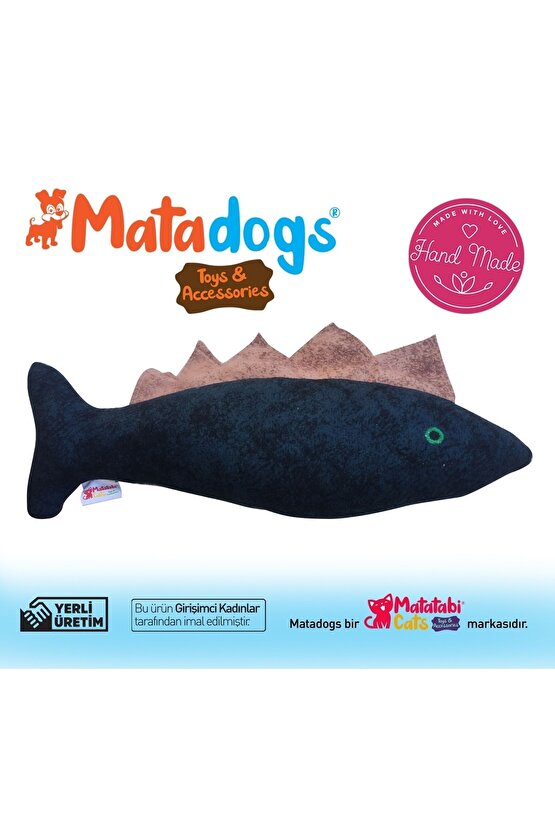 MATA DOG Spino Sesli, Kumaş, Nakışlı Köpek Oyuncağı 27  cm