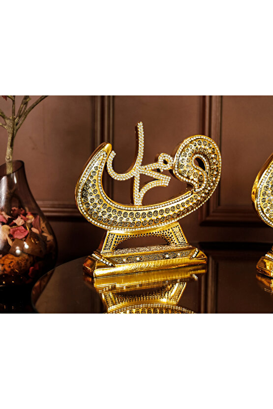 Dekoratif Ev Ürünleri Ev Ofis Salon Aksesuarı Dekorasyon Biblo Vav Allah Muhammed Esmaül Hüsna Set