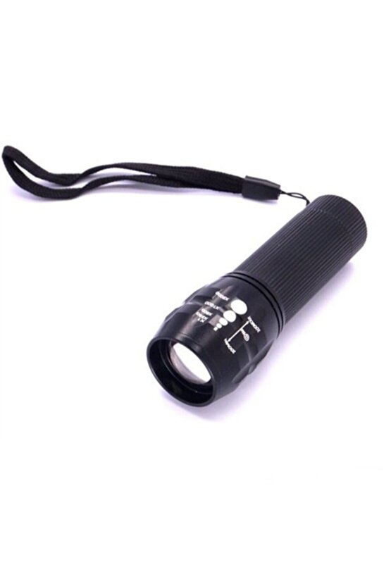 Power Ledli Ve Zoomlu 2 Km Menzilli Alüminyum El Feneri