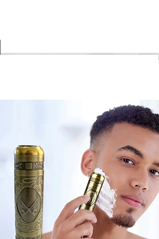 Profesyonel Tıraş Makinesi 2 Makine 3 Başlık Sakal Yanak Burun T Bıçak Ense Çizim