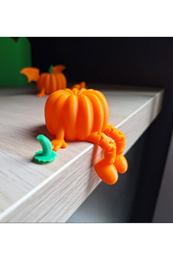 Oturan Bal Kabağı Oturan Pumpkin Dekoratif Halloween Cadılar Bayramı Dekor Aksesuar