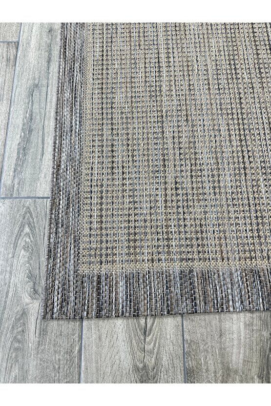 Kolay Temizlenen Yıkanabilir Kaymaz Dokuma Taban Bordürlü Sisal Halı