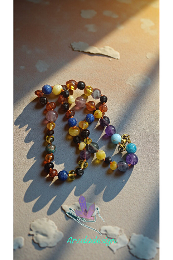 Bebek Kehribar Kolye Bebek Cocuk Koruma Zihi Açıklığı Odaklanma Başarı