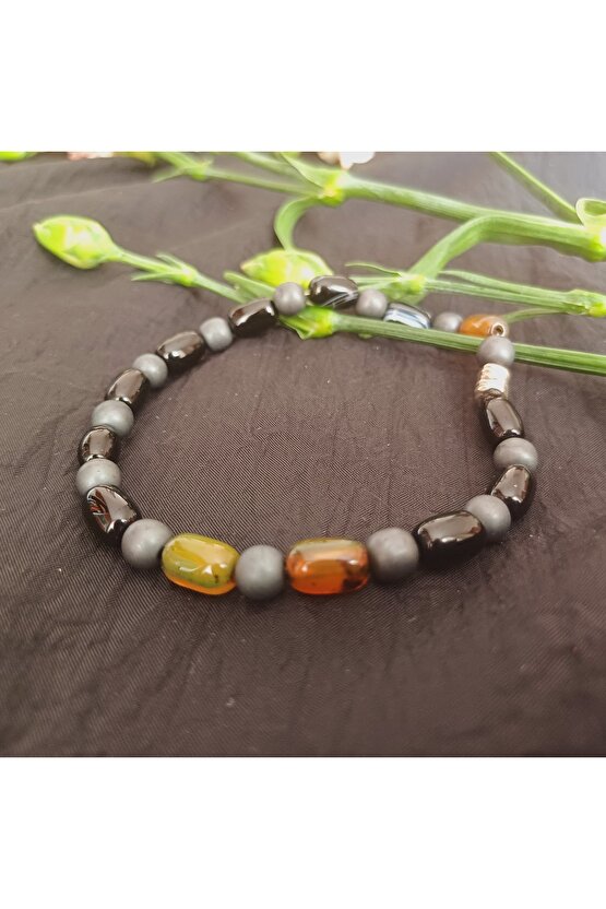 Doğal Taş Sitrin Kristal Kolye