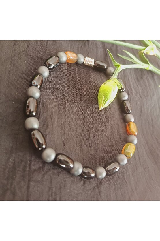 Doğal Taş Sitrin Kristal Kolye