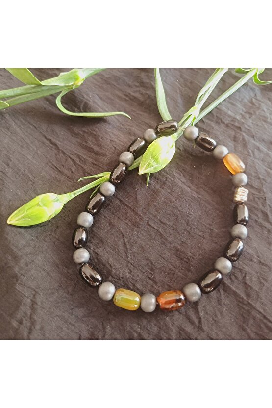 Doğal Taş Sitrin Kristal Kolye