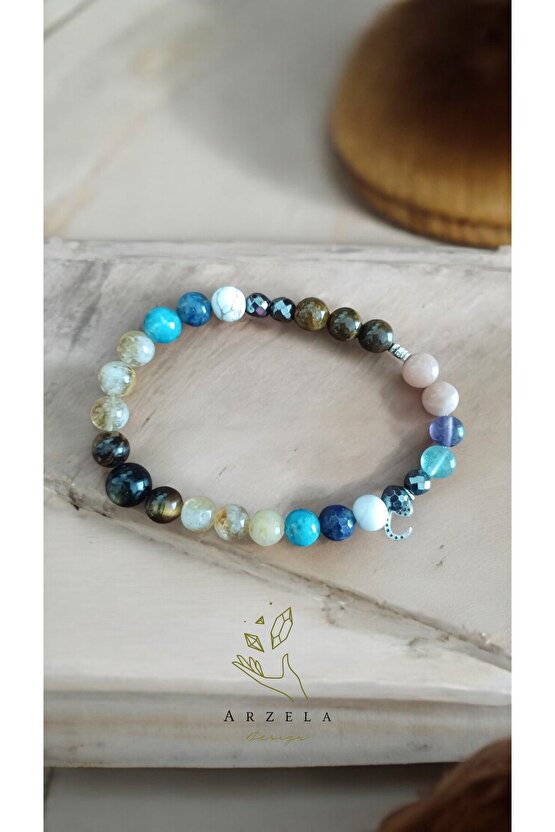 Doğal Taş Karma Bileklik Çakra Dengesi