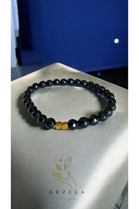 Hematit Ve Boncuk Bileklik 2 Adet 8mm 4mm