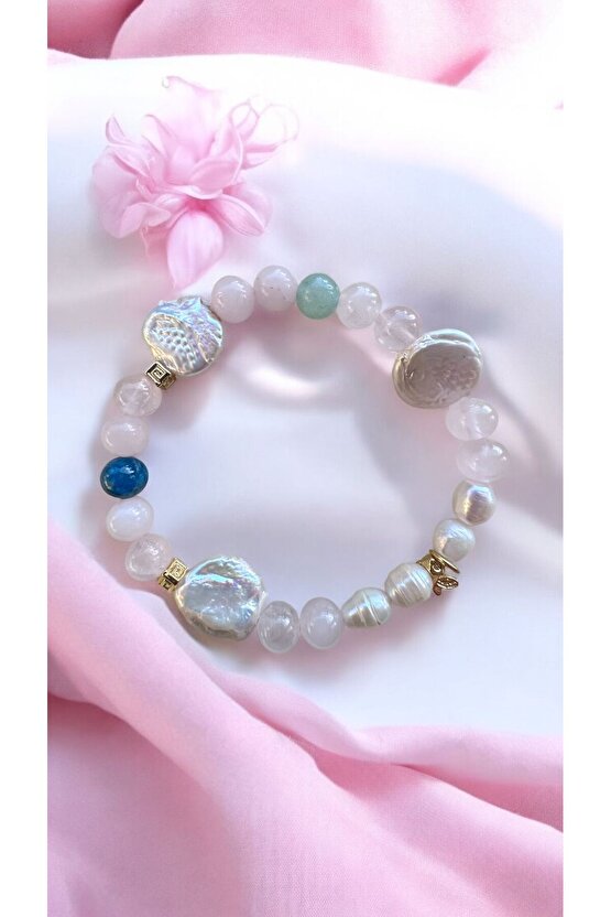 Doğal Taş DİŞİL ENERJİ BİLEKLİĞİ (DURU BILEKLIK)