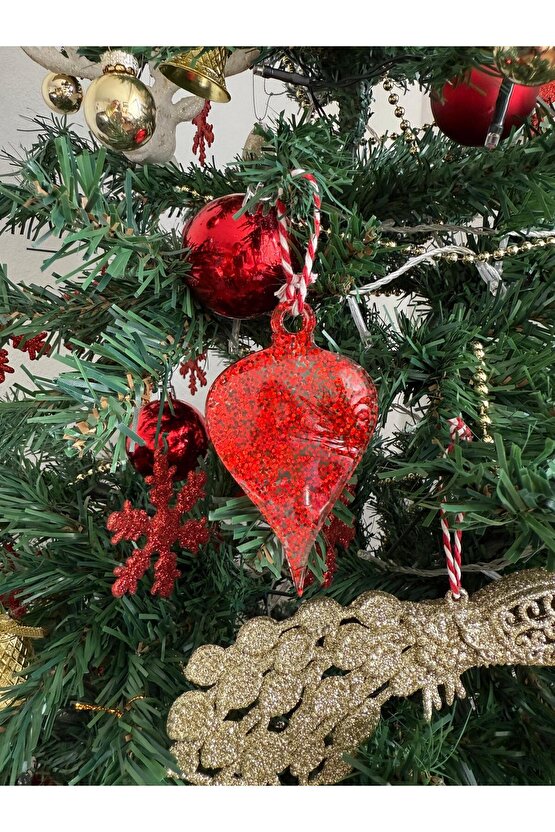 12 Adet epoksi yılbaşı ağacı süsleri 1