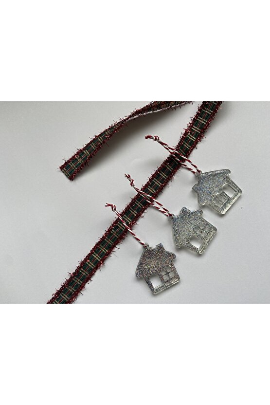 Ev Formunda Epoksi Yılbaşı Ağacı Süsü