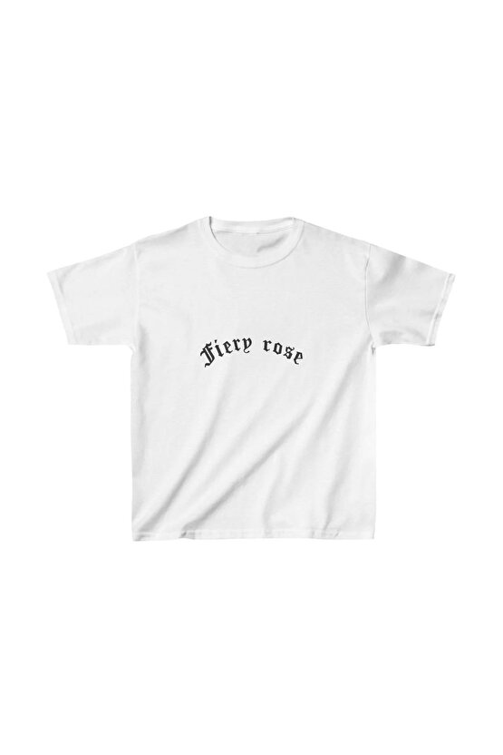 Çocuk Unisex Baskılı T-Shirt - Beyaz