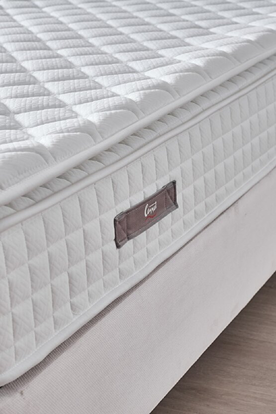 Zambak Modeli Tek Kişilik Antibakteriyel Pedli Yatak Full Ortopedik Paket Yaylı Yatak