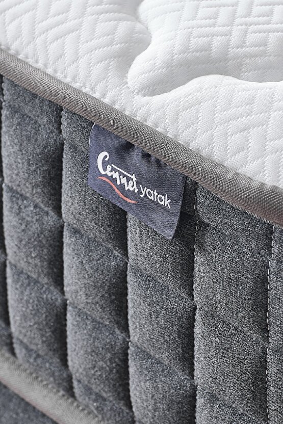 Menekşe Modeli Tek Kişilik Paket Yaylı Yatak Antibakteriyel ve Full Ortopedik Sistem