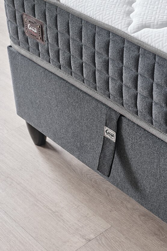 Menekşe Modeli Tek Kişilik Paket Yaylı Yatak Antibakteriyel ve Full Ortopedik Sistem