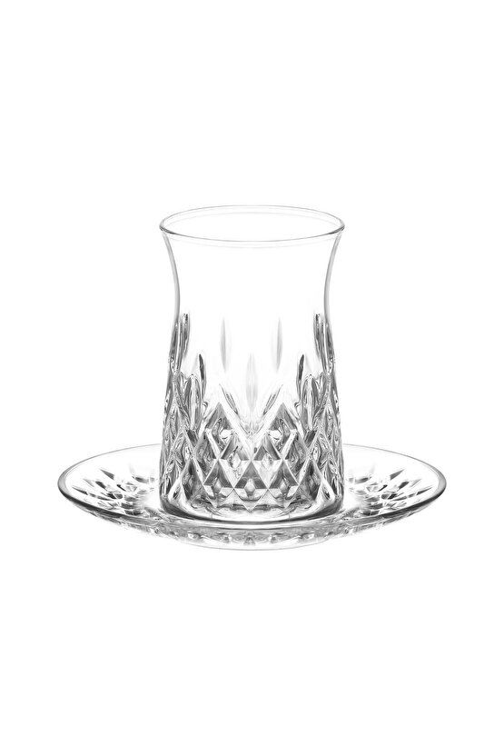 Odin Cam Çay Seti 6 Kişilik 170 ml (6 Çay Bardağı, 6 Çay Tabağı)