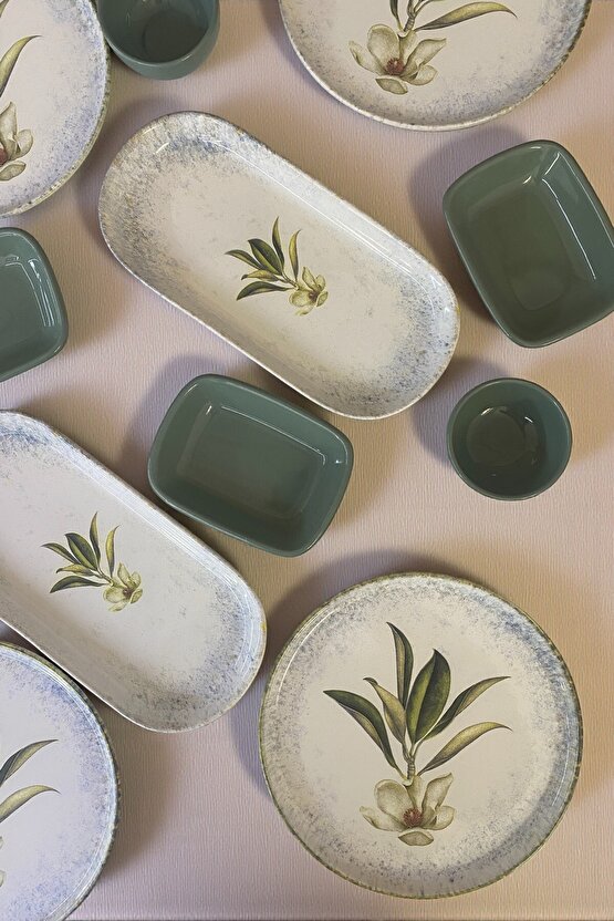 Magnolia 12 Parça 4 Kişilik Kahvaltı Takımı  Kahvaltılık Sunum Seti