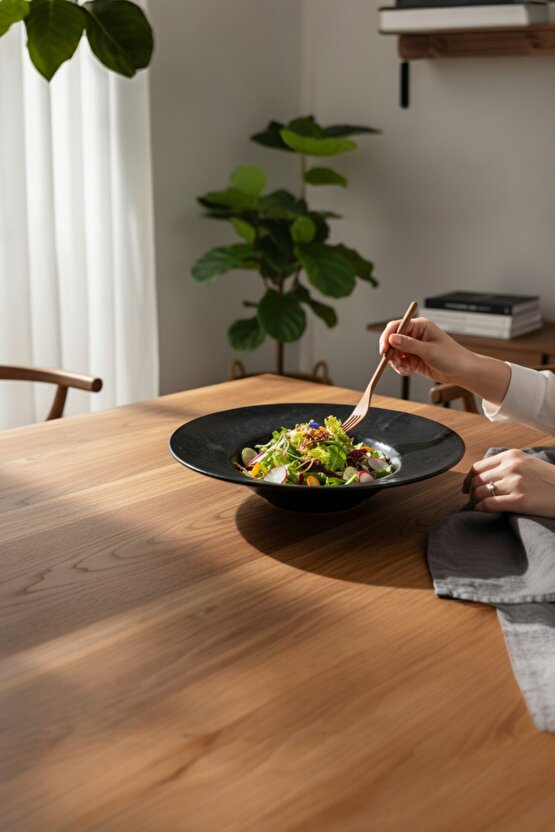 Zenith Mystic 28cm Porselen Makarna Tabağı ve Salata Tabağı