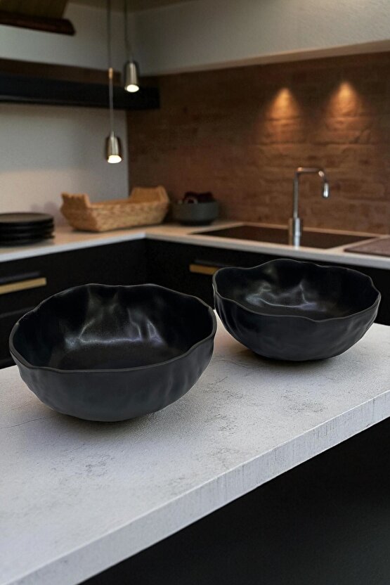 Wood 14cm Porselen Çukur Kase