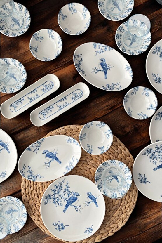 Serenat 44 Parça 12 Kişilik Porselen Kahvaltı Takımı