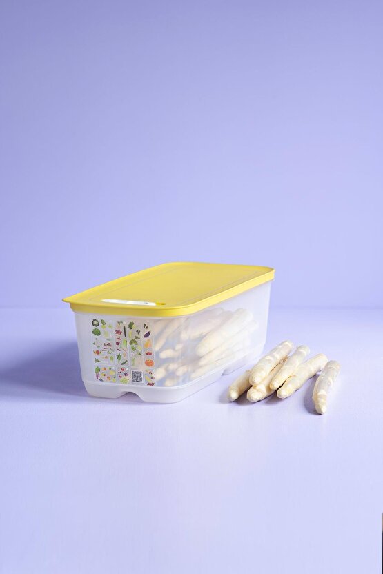 Sera Serisi Sarı Yüksek Gıda Saklama Kabı 6.1 Lt