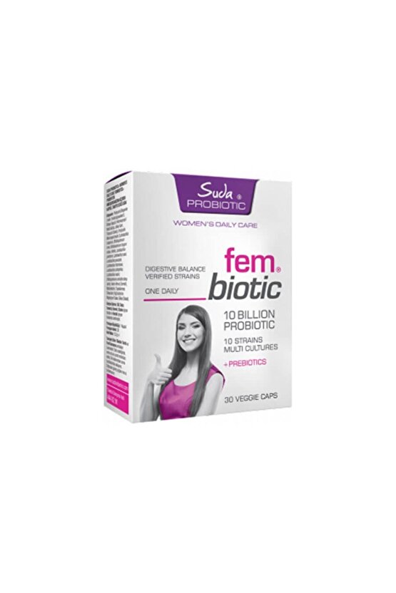 Suda Vitamin For Women Probiotics Fembiotic 30 Kapsül