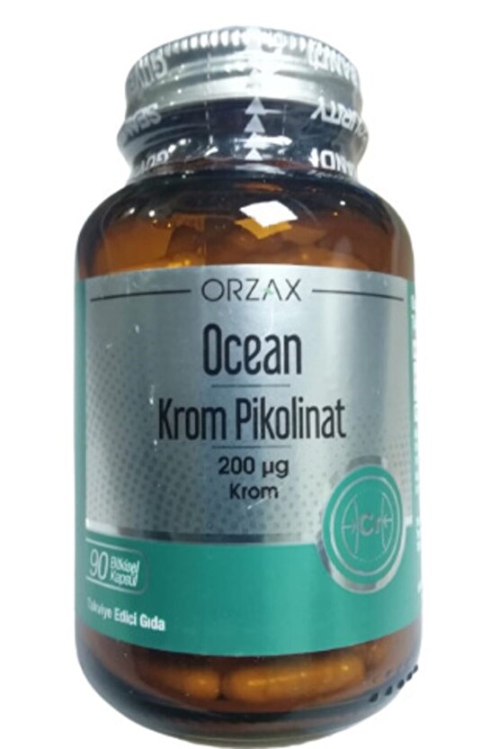 Krom Pikolinat 200 Ug 90 Bitkisel Kapsül Güvenlik Bandrollü Kutusuz