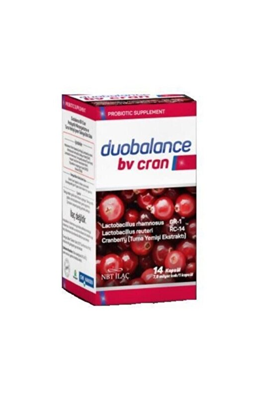 Nbt İlaç Duobalance Bv Cran 14 Kapsül