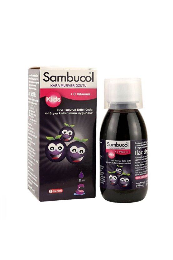 Sambucol Kids Kara Mürver Şurup +c Vitaminli 120ml (2 Adet)