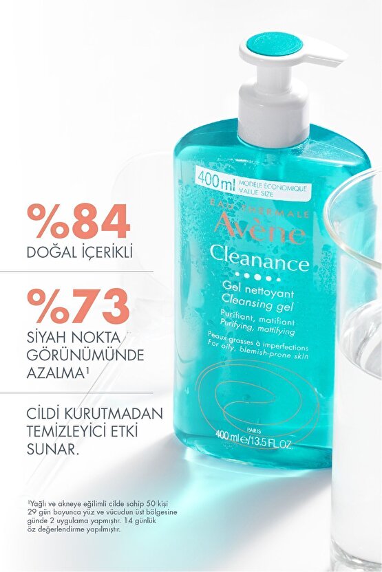 Cleanance Cleansing Gel Yağlı ve Akneye Eğilimli Ciltler İçin Matlaştırıcı Temizleme Jeli 400 ml X 2