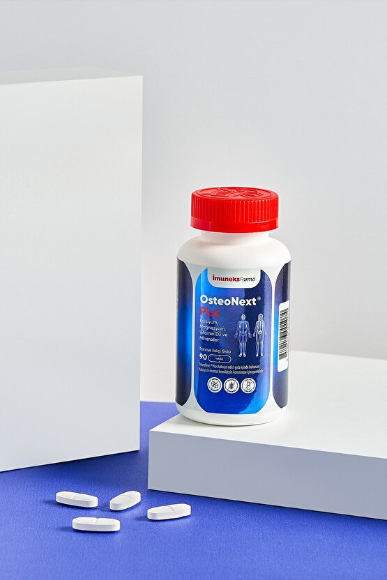 İmuneks Farma Osteonext®Plus Vitamin ve Mineraller içeren Takviye Edici Gıda 90 Tablet x 2 Adet